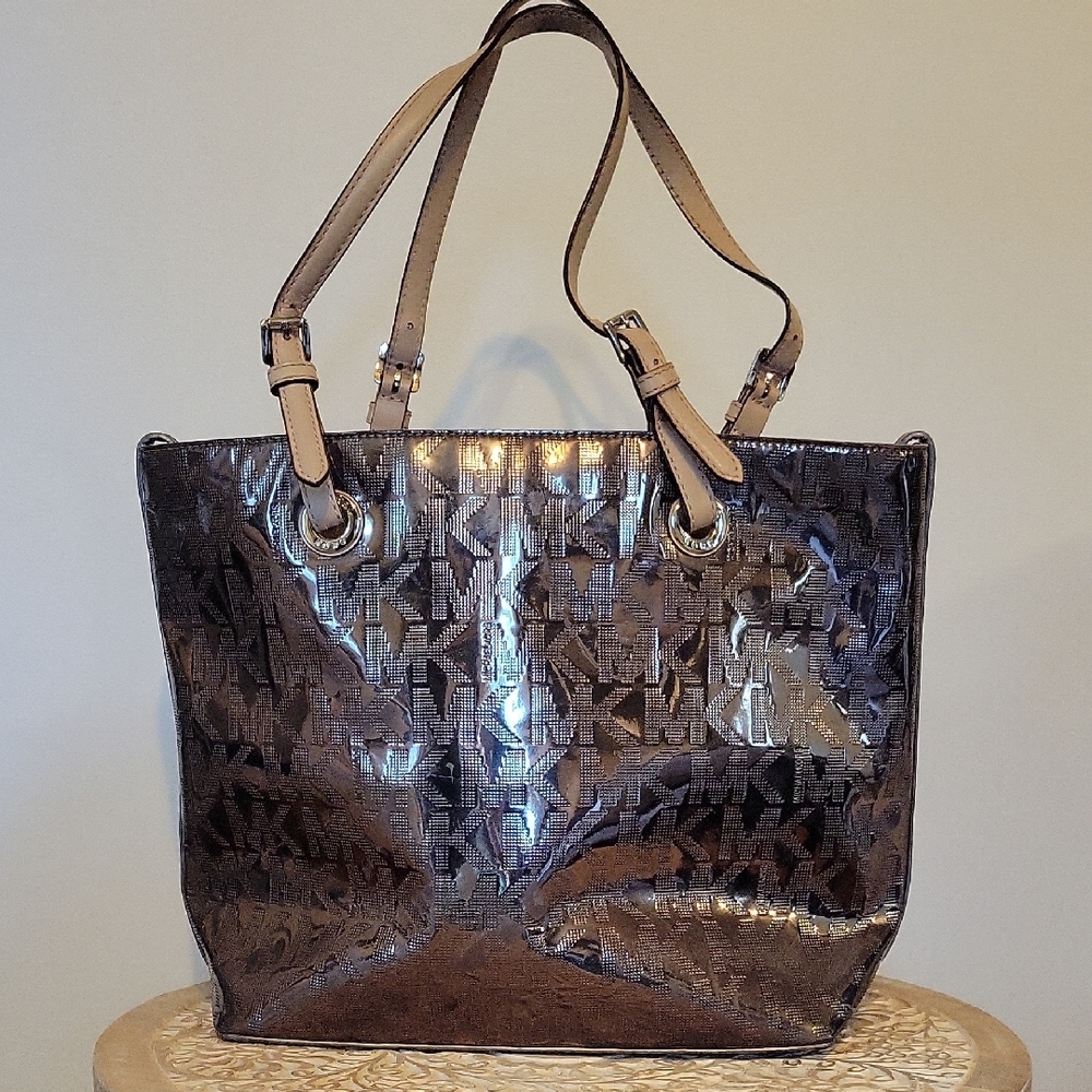 Michael Kors Monogram Shoulder Tote